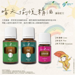晴天愉悅精油擴香配方